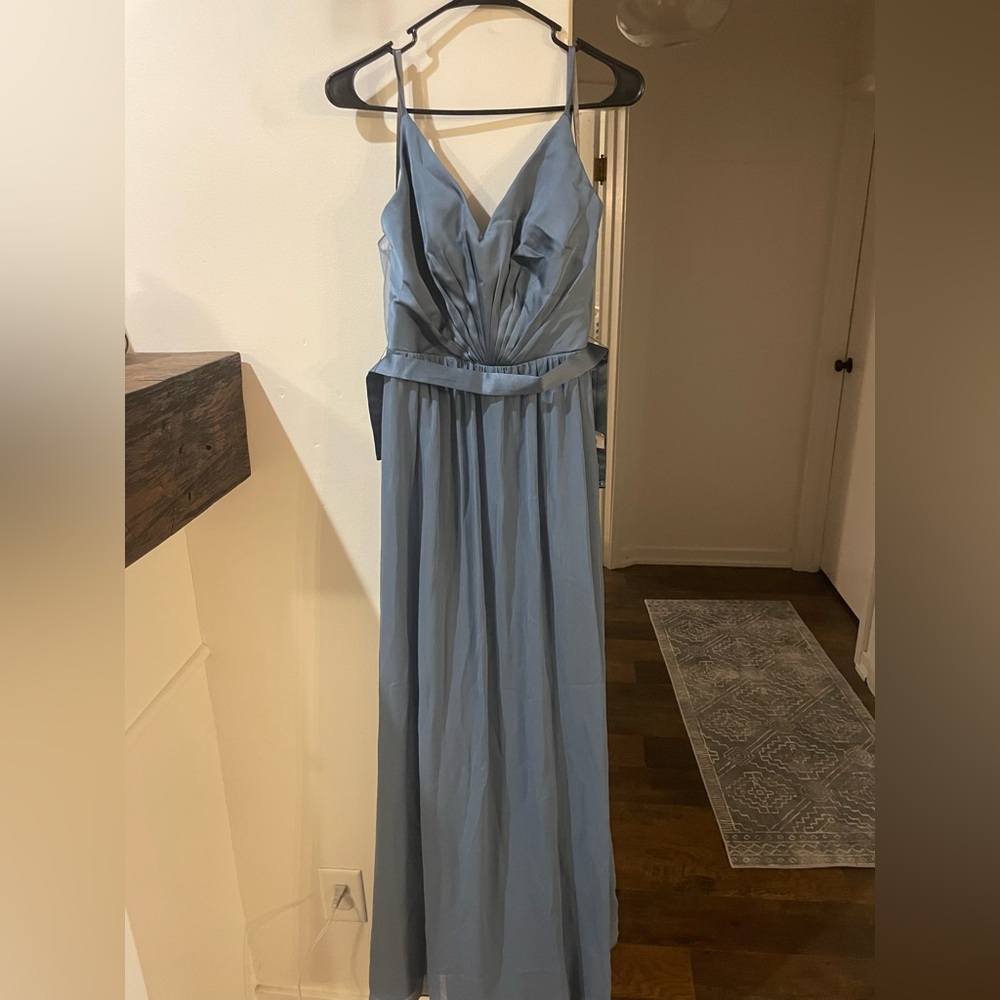 Vera Wang Slate Blue Gown